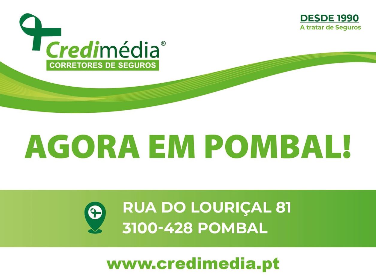 Credimédia Corretores de Seguros, abre a sua 8º loja em Pombal no próximo dia 2 de janeiro 2024